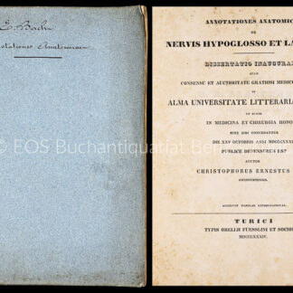 Bach, Christoph Ernst: -Annotationes anatomicae de nervis hypoglosso et laryngeis.