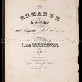 Beethoven, Ludwig van: -Romanze für die Violine