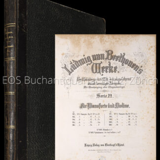 Beethoven, Ludwig van: -10 Sonaten, Rondo und Variationen.
