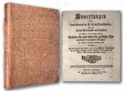 -Anmerkungen des Land-Pfarrers zu S.A. im Deutschlande, Uber des Herrn Veremund von Lochstein im Jahre 1766.