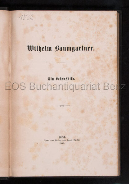 Widmer, Konrad: -Wilhelm Baumgartner.