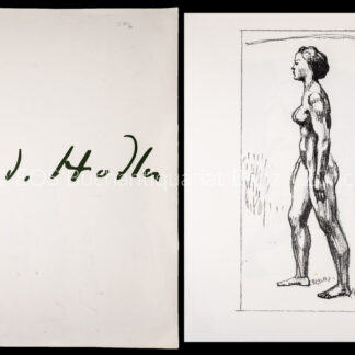 Hodler, Ferdinand: -3 (von 4) Lithographien.