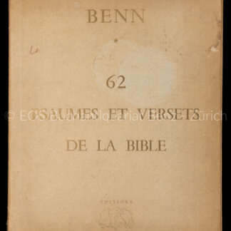 Benn: -62 psaumes et versets de la Bible.