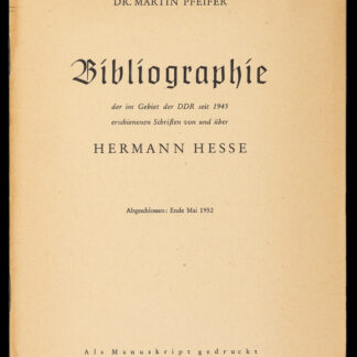 Pfeifer, Martin: -Bibliographie