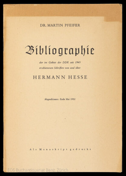Pfeifer, Martin: -Bibliographie
