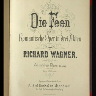 Wagner, Richard: -Die Feen.