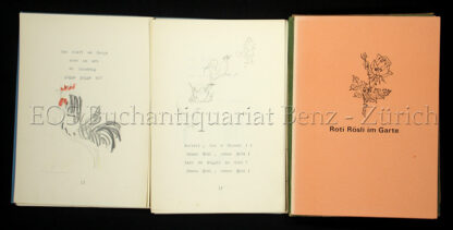Fischer, Hans (1909–1958): -Original Entwürfe zur Fibel Roti Rösli im Garte.