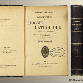 Monsabré, J(acques)-M(arie)-L(ouis): -Introduction au dogme catholique.