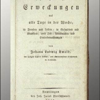 Ewald, Johann Ludwig: -Christliche Erweckungen