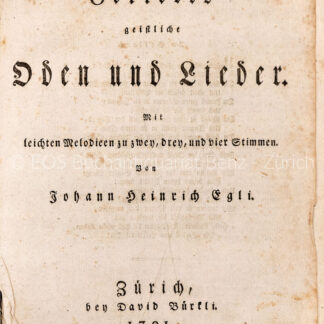 Gellert, Christian Fürchtegott: -Geistliche Oden und Lieder.