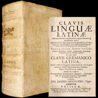 Denzler, Johann Jacob: -Clavis linguae latinae postrema auctoris cura septimum recognita innumerisque accessionibus aucta,