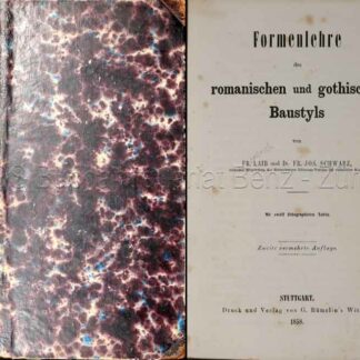 Laib, Friedrich: -Formenlehre des romanischen und gothischen Baustyls.