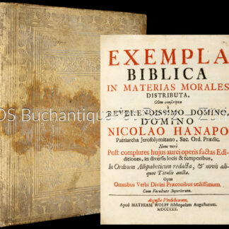 Nicolaus de Hanappes: -Exempla Biblica In Materias Morales Distributa.