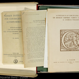 -Konvolut von div. Kleinschriften, Beiträgen und Fotokopien von div. Autoren über Vesalius.