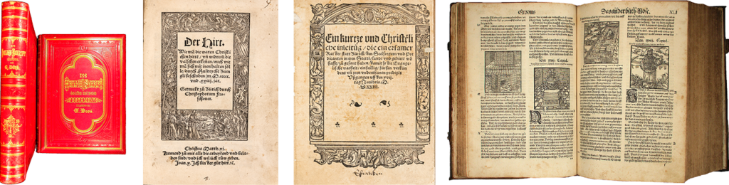 Alte theologische Werke der Reformation – alte Bibeln im EOS Buchantiquariat Benz in Zürich